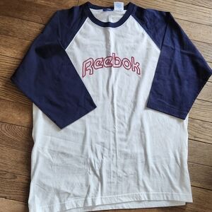 Vintage Y2K Reebok Men’s Quarter Sleeve Tshirt Size XL